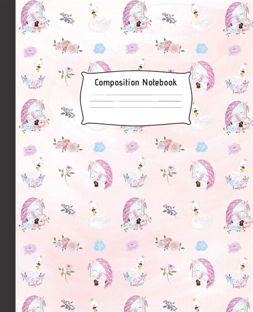 Composition Notebook: Cute College Ruled Line Paper Notebook - Perfect size for your School Bag - Wide Ruled Paper - High quality paper - Mu (Paperback)