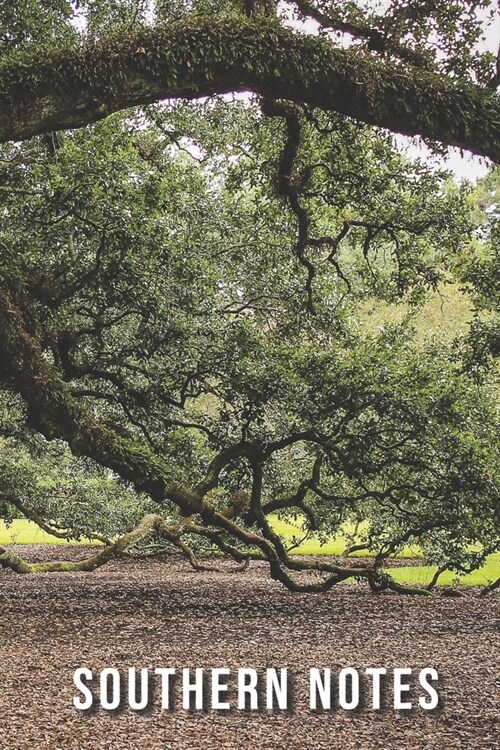 Southern Notes: Blank lined Notebook Journal with Beautiful Ancient Oak Tree (Paperback)