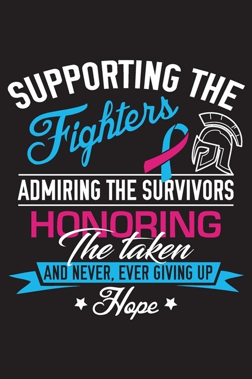 Supporting The Fighters Admiring The Survivors Honoring The Taken and Never: Pregnancy Infant Loss Survivors Blank Lined Notebook Journal For Women (6 (Paperback)