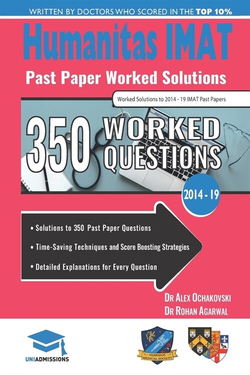 Humanitas IMAT Past Paper Worked Solutions: 2014 - 2019, Fully worked answers to 350+ Questions, International Medical Admissions Test Book: IMAT Inte (Paperback)