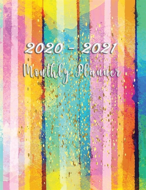 2020-2021 Monthly Planner: Two years Organizer Calendar Personalized January 2020 up to December 2021 Contains extra lined pages to record notes (Paperback)