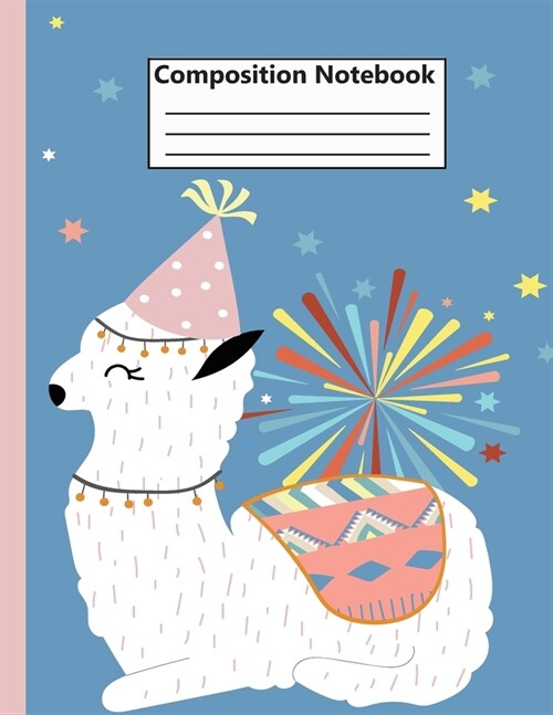 Composition Notebook: Llama Cute Paper Notebook Journal Workbook for Kids Students Girls for Home School for Writing Notes Large (8.5 x 11) (Paperback)