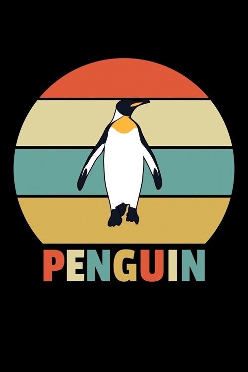 Penguin: Music Journal For Recording Notes Of Songs Or To Use As A Music Notebook For Retro Penguin Lovers, Zoo Animal Fans And (Paperback)