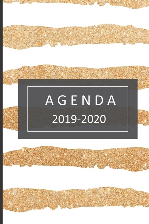 agenda: lindo planificador 2019-2020 del 1 de julio del 2019 al 31 de diciembre del 2020 diario semanal mensual (Paperback)