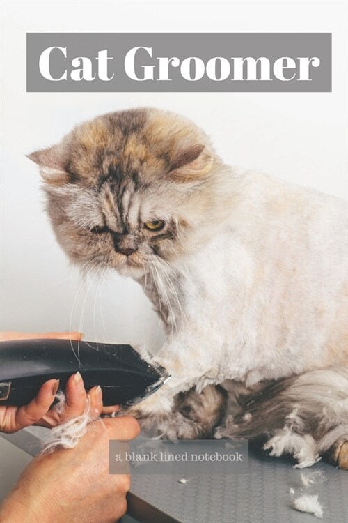 Cat Groomer: a blank lined notebook, a diary or journal to plan or keep notes of activities (Paperback)