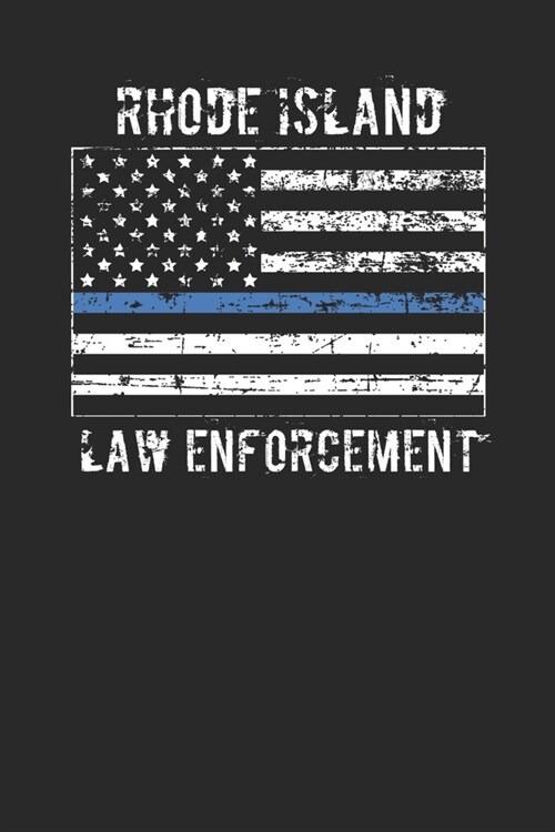 Rhode Island Law Enforcement: Blank Lined Notebook for Rhode Island Law Enforcement - 6x9 Inch - 120 Pages (Paperback)