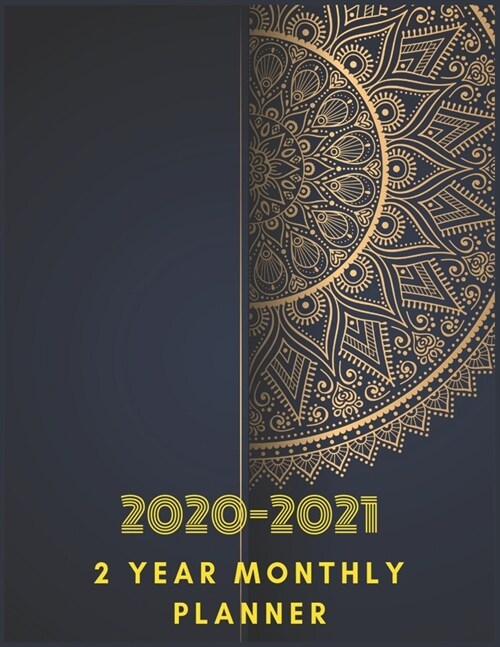 2 Year Monthly Planner 2020-2021: Classic Blue Planner 2020 2021: 2 year planner 2020-2021 monthly 8.5 x 11 - Planners - Planner 2020-2021 - Planner M (Paperback)