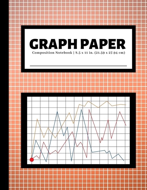 Graph Paper Composition Notebook: 200 Pages - 4x4 Quad Ruled Graphing Grid Paper - Math and Science Notebooks - Peach (Paperback)