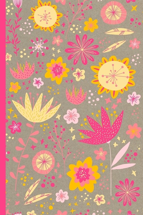 Notes: A Blank Sheet Music Notebook with High Summer Flowers Pattern Cover Art (Paperback)