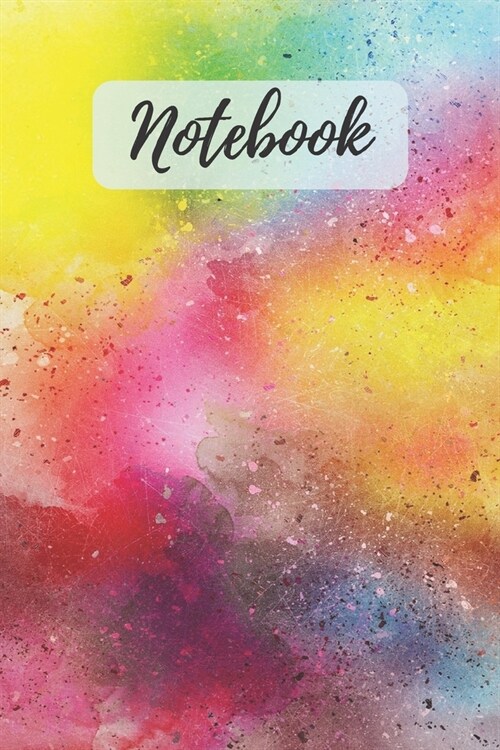 Notebook: Cute Watercolor Art Notebook / Journal / Diary (Lined - 6 x 9 - 120 pages) (Paperback)