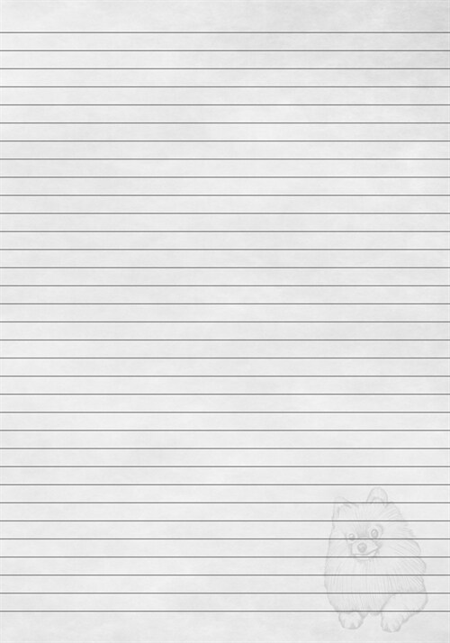 Pomeranian Dog Journal: Blank Lined Pet Puppy Notebook To Write In (Paperback)