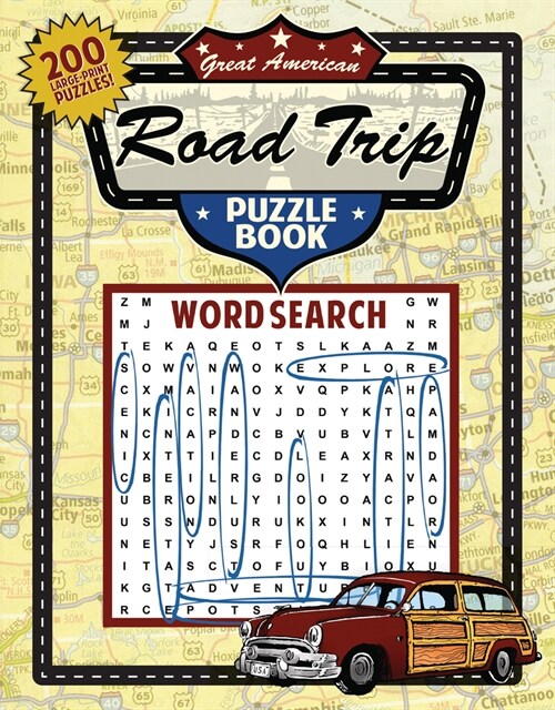 Great American Road Trip Puzzle Book (Paperback)