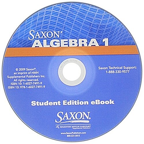 Saxon Algebra 1: Student Edition eBook CD-ROM 2009 (Other, Student)