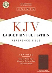 Large Print Ultrathin Reference Bible-KJV (Hardcover)