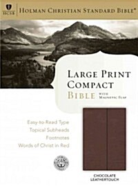 Large Print Compact Reference Bible-HCSB-Magnetic Flap (Imitation Leather)