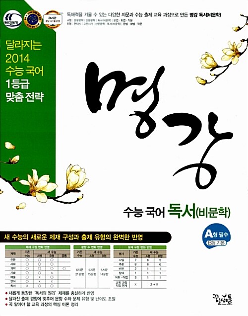 명강 꿈틀 국어영역 독서(비문학) A형필수, B형기본