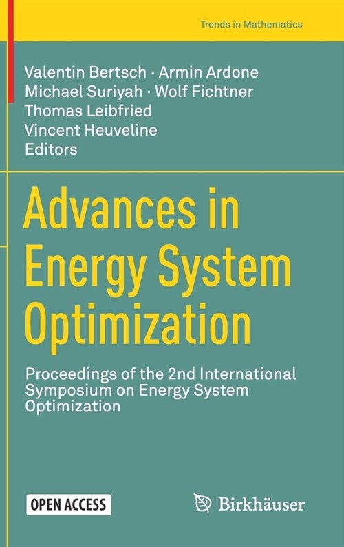 Advances in Energy System Optimization: Proceedings of the 2nd International Symposium on Energy System Optimization (Hardcover, 2020)