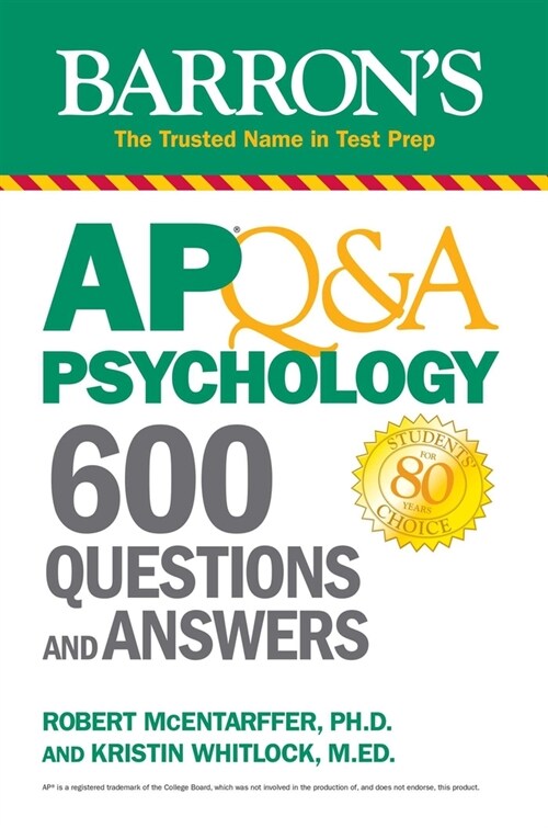 AP Q&A Psychology: 600 Questions and Answers (Paperback)