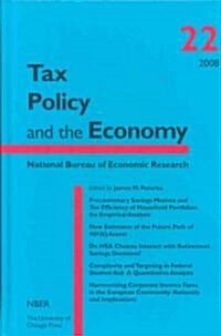 Tax Policy and the Economy, Volume 22, 22 (Hardcover)