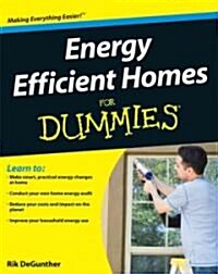 Energy Efficient Homes for Dummies (Paperback)