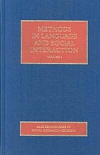 Methods in Language and Social Interaction (Hardcover, Four-Volume Set)