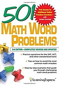 501 Math Word Problems (Paperback, 3, Revised, Update)