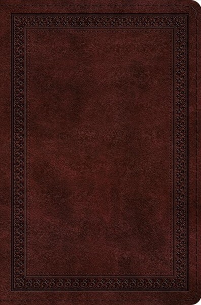 ESV Compact Bible (Trutone, Mahogany, Border Design) (Imitation Leather)