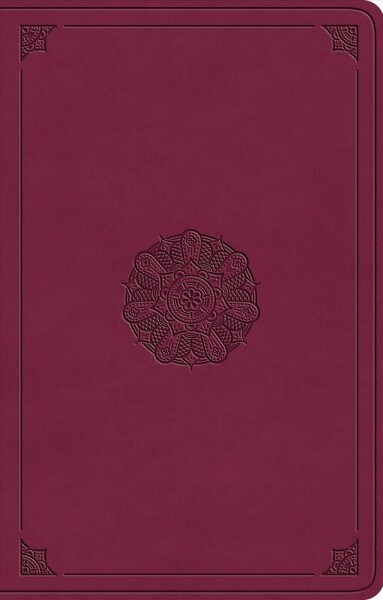 ESV Premium Gift Bible (Trutone, Raspberry, Emblem Design) (Imitation Leather)