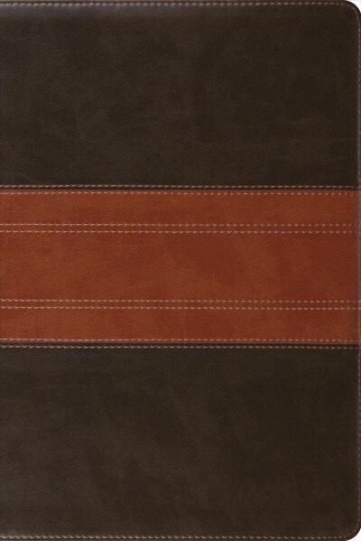 ESV Study Bible, Personal Size (Trutone, Forest/Tan, Trail Design) (Imitation Leather)