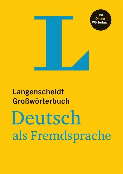 [중고] Langenscheidt Gro??terbuch Deutsch ALS Fremdsprache - With Online Dictionary: (langenscheidt Monolingual Standard Dictionary German - Hardcover E (Hardcover)