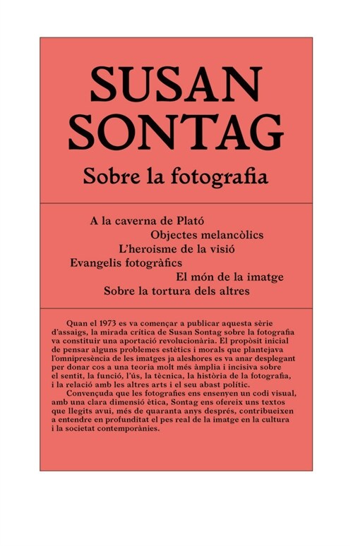 SOBRE LA FOTOGRAFIA (Other Book Format)