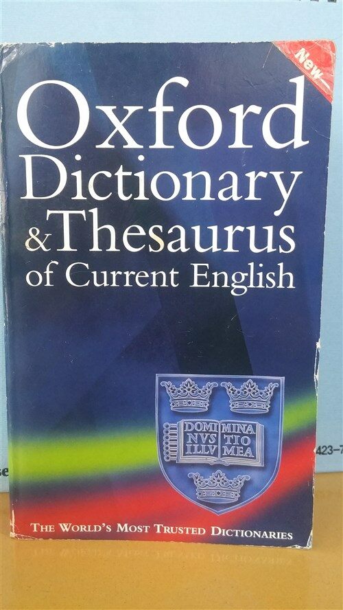[중고] Oxford Dictionary & Thesaurus of current English (paperback)
