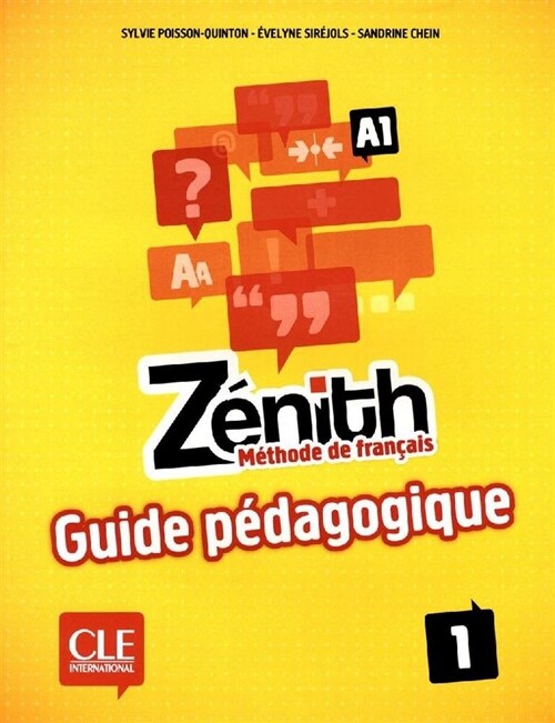 ZENITH 1 - GUIDE PEDAGOGIQUE (Paperback)