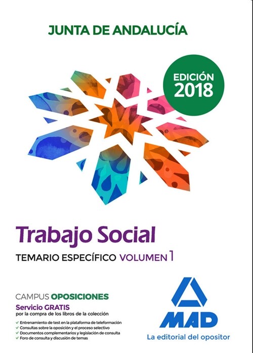 TRABAJADOR SOCIAL JUNTA ANDALUCIA VOL 1 TEMARIO ESPECIFICO (Paperback)