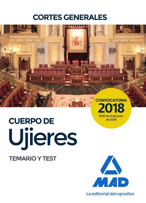 CUERPO DE UJIERES DE LAS CORTES GENERALES TEMARIO Y TEST (Paperback)