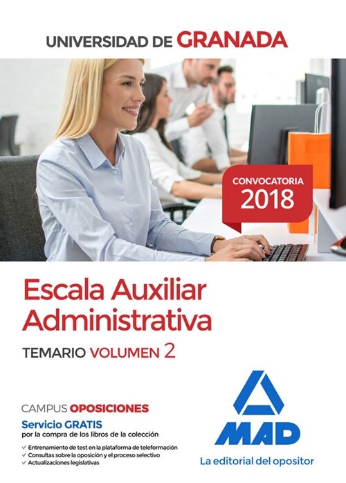 AUXILIAR ADMINISTRATIVO UNIVERSIDAD GRANADA VOL 2 (Paperback)