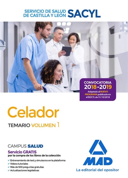 CELADOR CASTILLA Y LEON TEMARIO VOL 1 SACYL 2018 (Paperback)