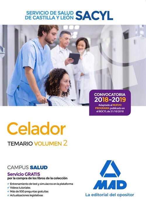 CELADOR CASTILLA Y LEON TEMARIO VOL 2 SACYL 2018 (Paperback)