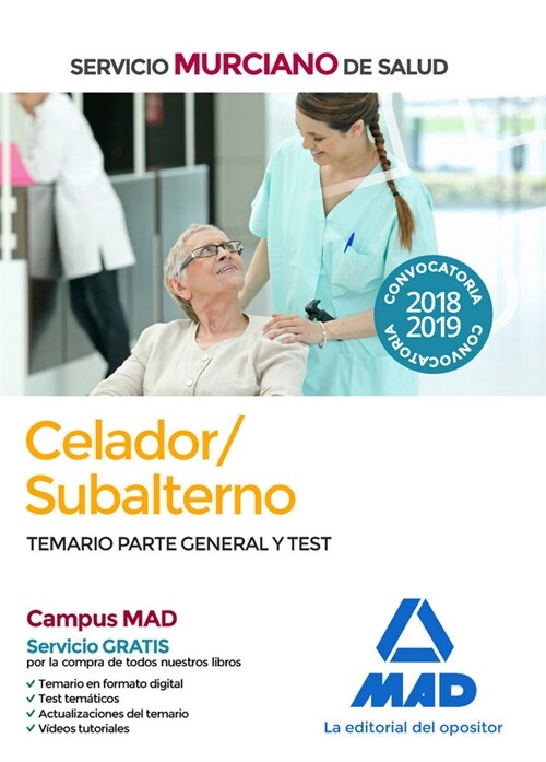 CELADOR/SUBALTERNO SERVICIO MURCIANO SALUD TEMARIO TEST (Paperback)
