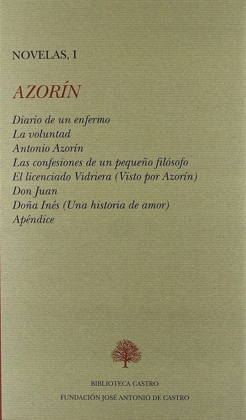 AZORIN, NOVELAS I DIARIO DE UN ENFERMO/LA VOLUNTAD/ANTONIO (Book)