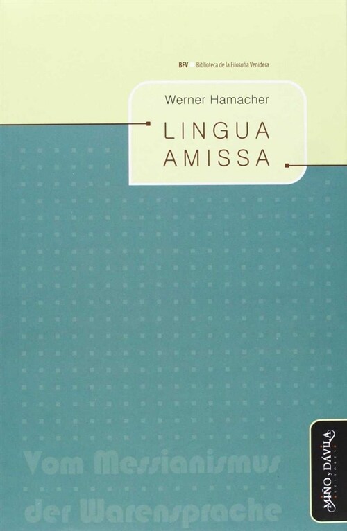 LINGUA AMISSA (Book)