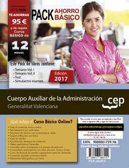 PACK AHORRO BASICO CUERPO AUXILIAR ADMINISTRACION VALENCIA (Book)