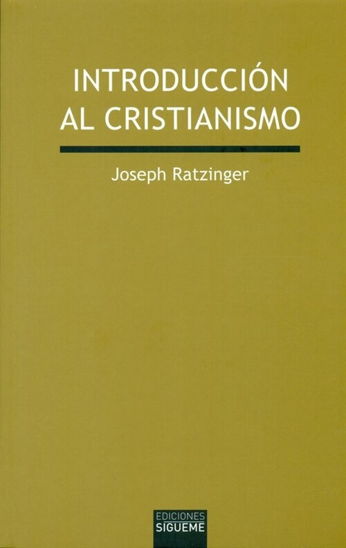 INTRODUCCION AL CRISTIANISMO (Book)