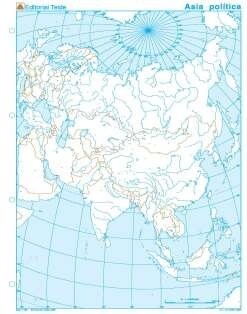 MAPA MUDO ASIA POLITICO (100 UDS) (Book)