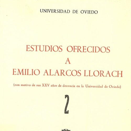 ESTUDIOS OFRECIDOS A EMILIO ALARCOS LLORACH TOMO II (Book)
