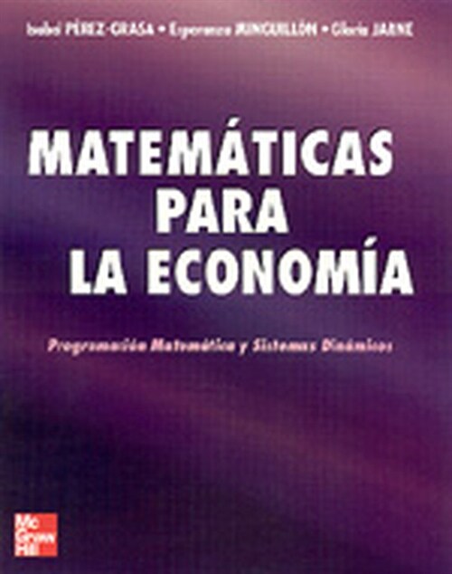 MATEMATICAS PARA LA ECONOMIA (Book)