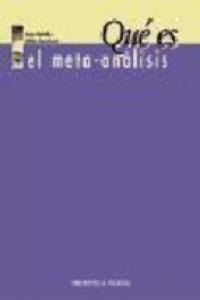 QUE ES EL META-ANALISIS (Paperback)