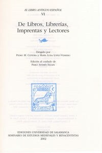 LIBRO ANTIGUO ESPANOL, VI. DE LIBROS, LIBRERIAS, IMPRENTAS Y (Book)