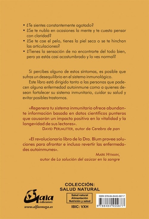 REGENERA TU SISTEMA INMUNITARIO (Book)