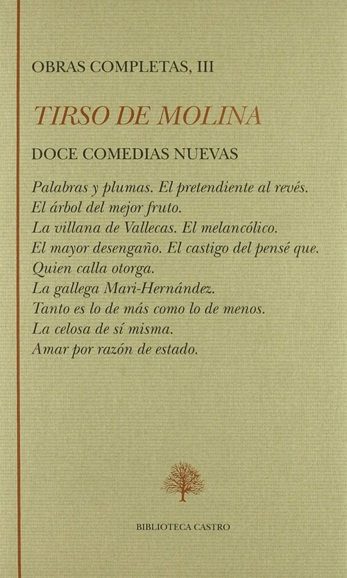 DOCE COMEDIAS NUEVAS OBRA COMPLETA VOL.3 (Paperback)